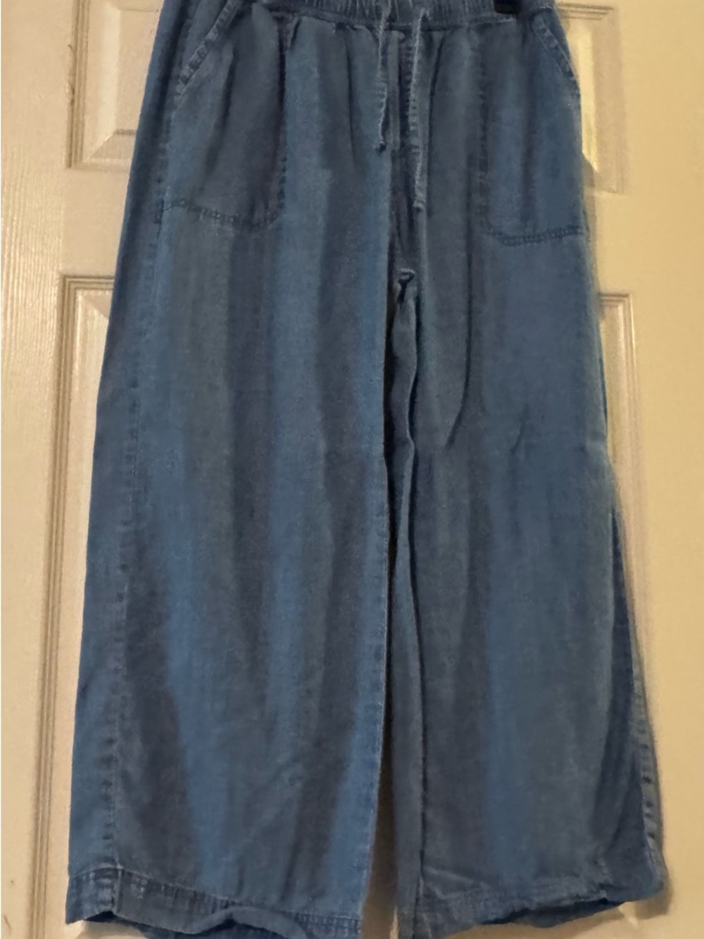 Splendid Blue Wide-Leg Track Pants